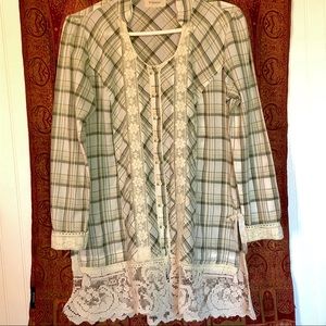 Demi’s Primwear Tunic BOHO Vintage-Look Sz. M